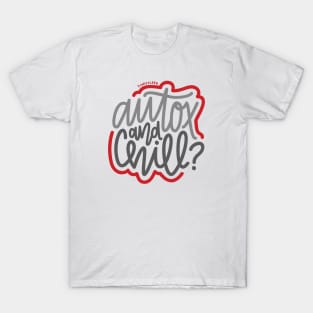 AutoX And Chill? - Gray / Red T-Shirt